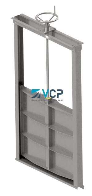 VAN CỬA PHAI  600x600 THÉP SS400 SƠN PHỦ EPOXY